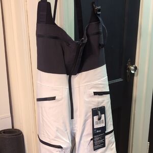 The North Face White and Black Ski Jumpsuit